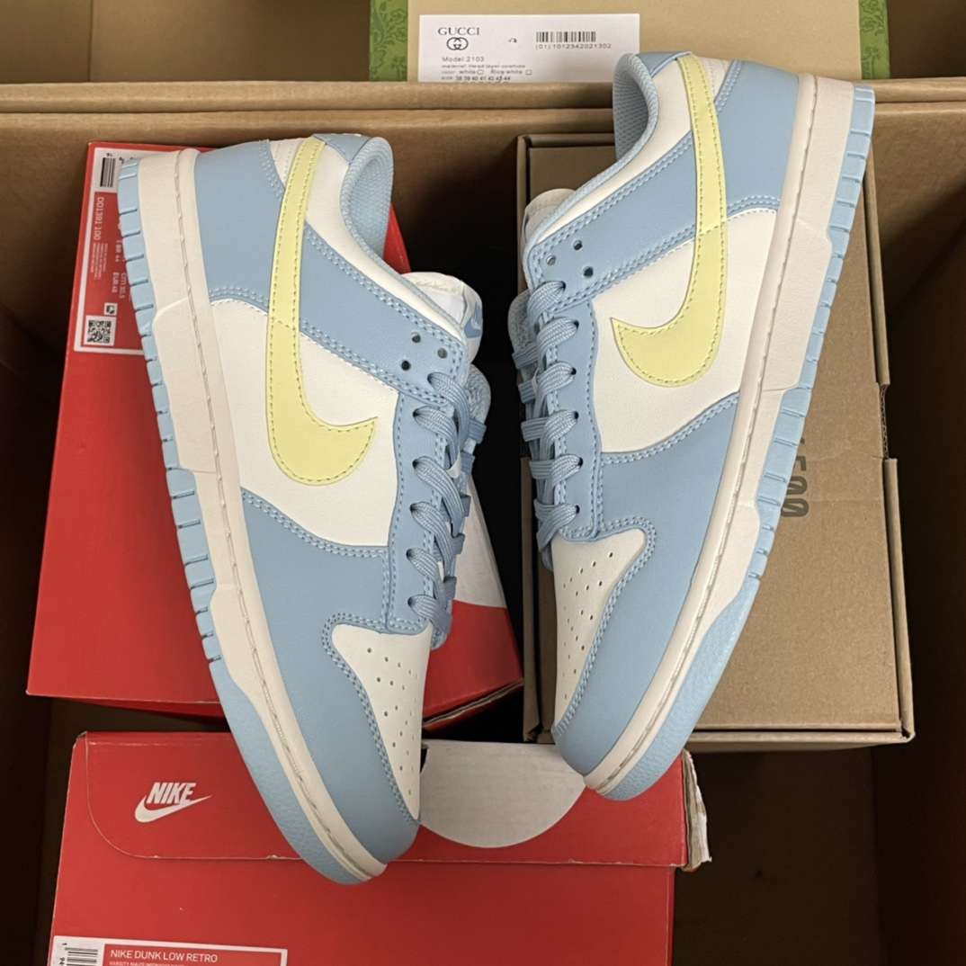 Kickswho Nike Dunk Low Ocean Bliss Citron Tint - Image 7