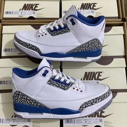 KICKWHO Air Jordan 3 Wizards Blue-Cement Grey Sneakers CT8532-148