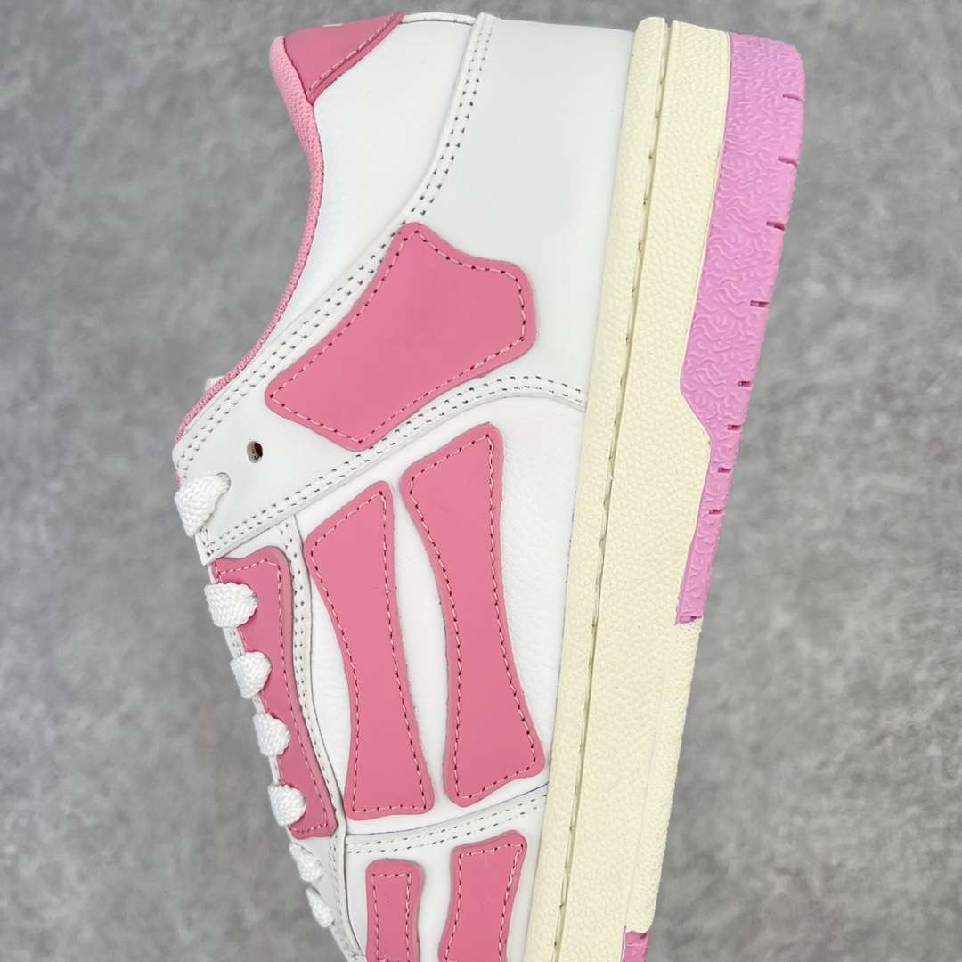 KICKWHO AMIRI White And Pink Low Skel Top Sneaker - Image 7