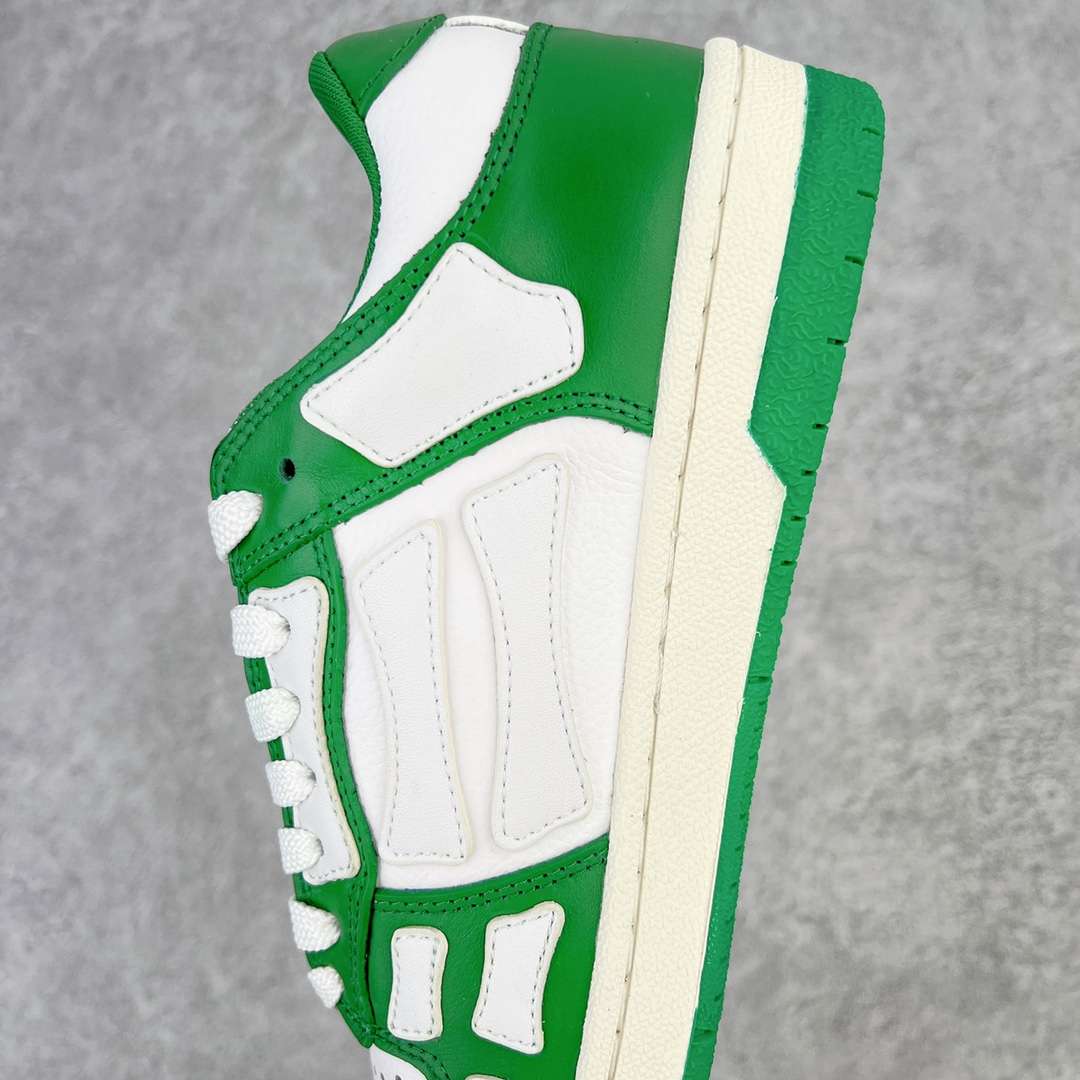 KICKWHO AMIRI White And Green Low Skel Top Sneaker - Image 7