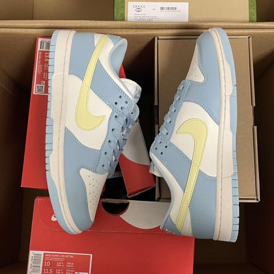 Kickswho Nike Dunk Low Ocean Bliss Citron Tint - Image 8