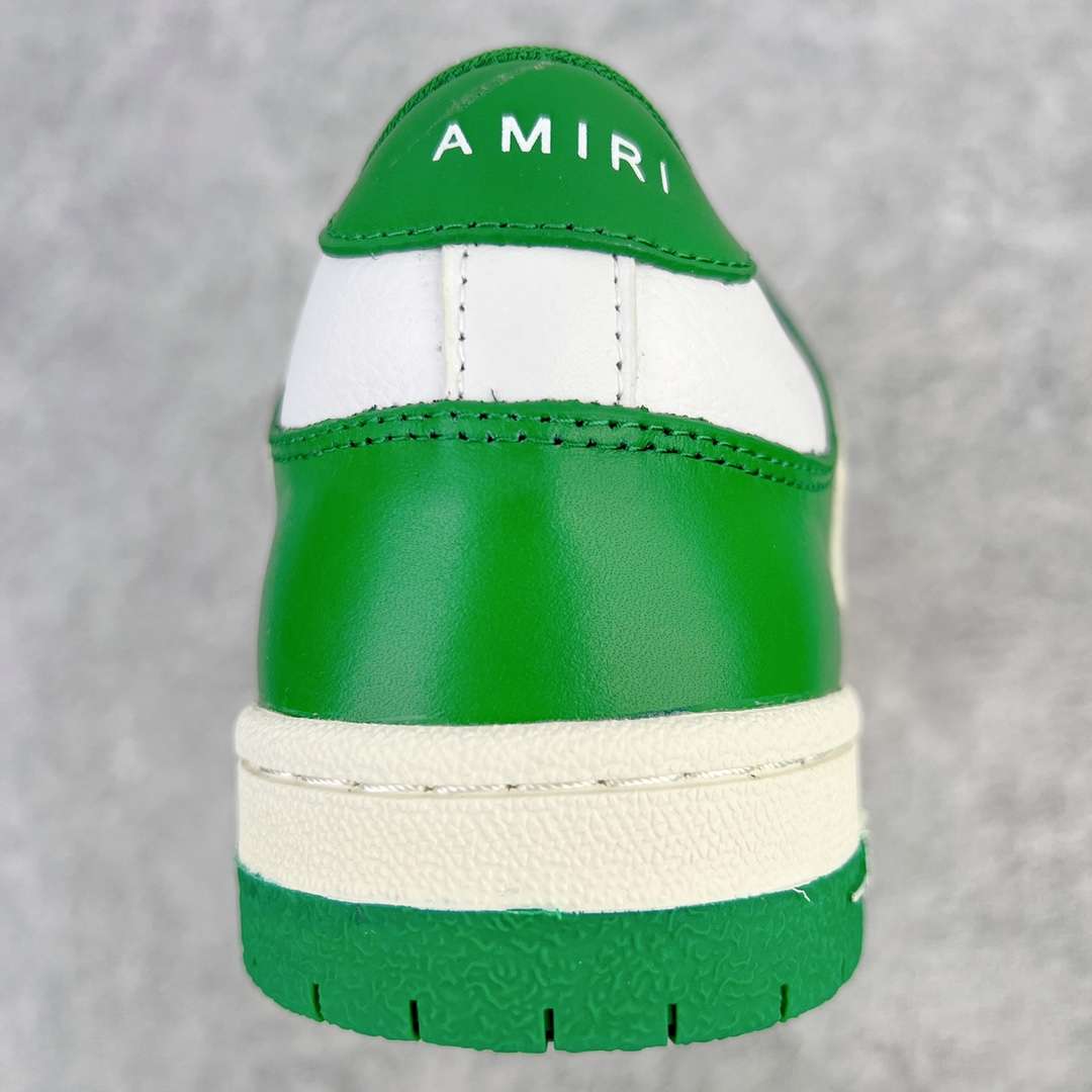 KICKWHO AMIRI White And Green Low Skel Top Sneaker - Image 8
