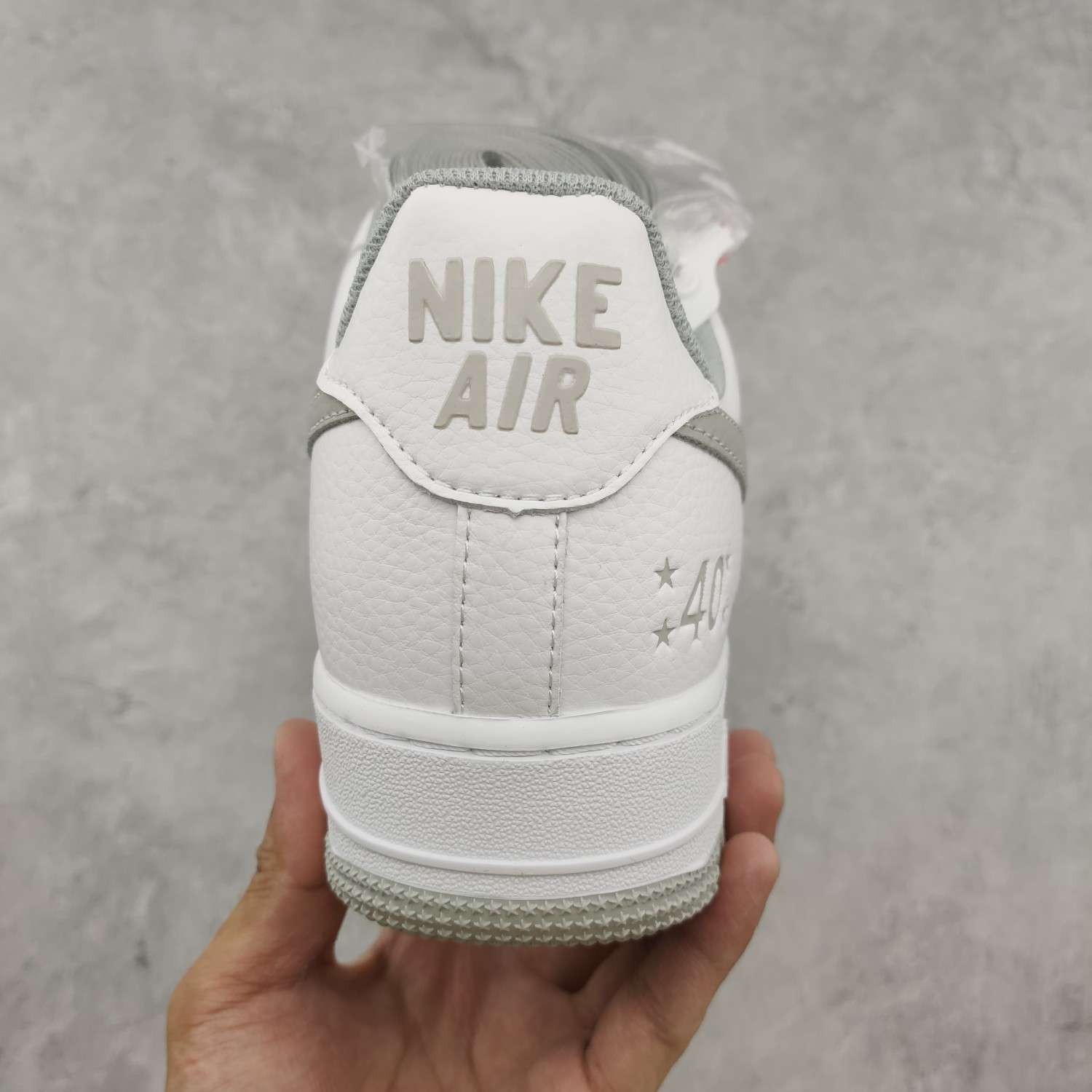 Kickswho Nike Air Force 1'07 40th Anniversary White Grey - Image 8