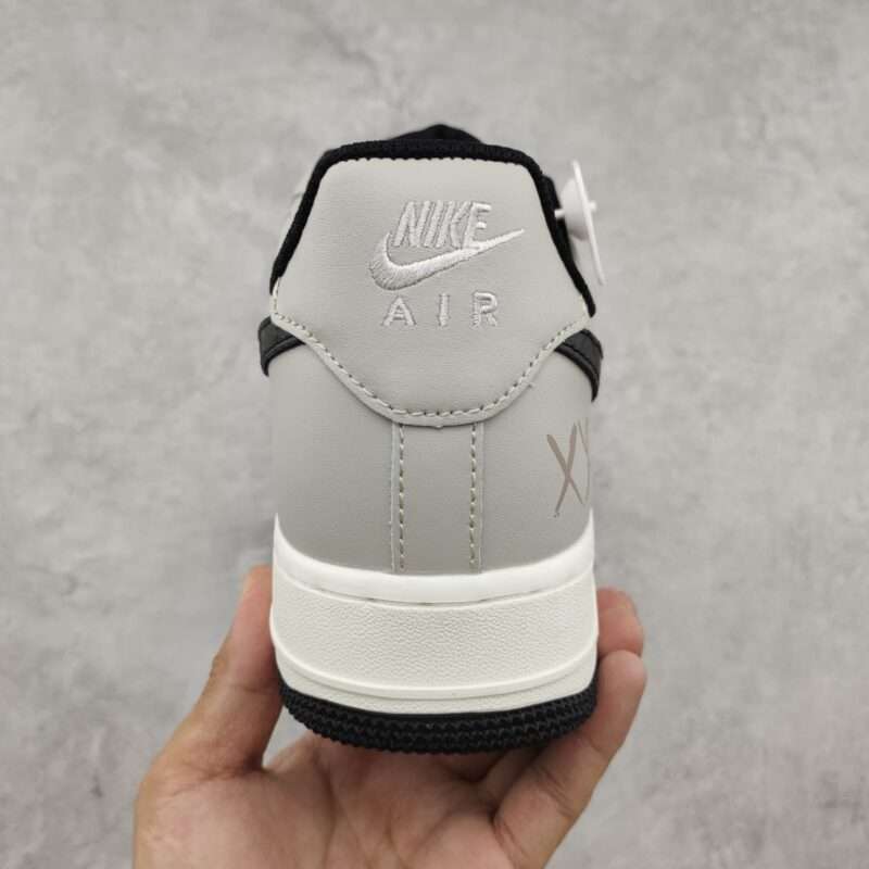 Kickswho Nike Air Force 1 07 Low Beige Light Grey Black - Image 8