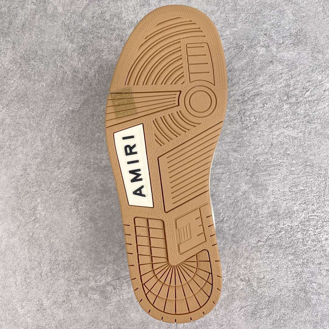 KICKWHO AMIRI Brown And White Low Skel Top Sneaker - Image 9