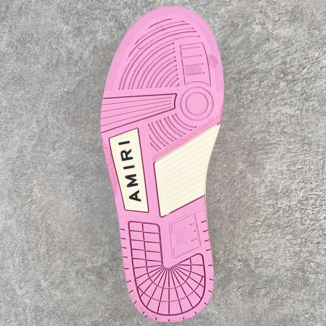 KICKWHO AMIRI White And Pink Low Skel Top Sneaker - Image 9