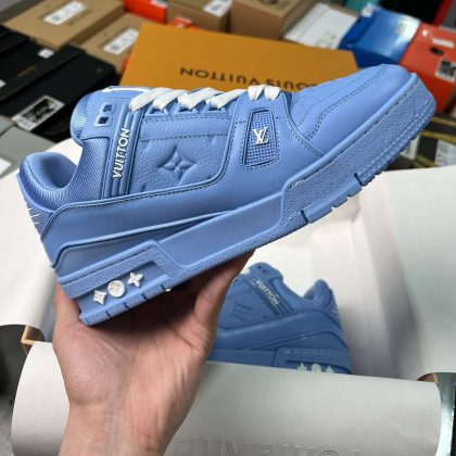 KICKWHO Louis Vuitton 23SS Monogram Trainer Sneaker Blue 1AARFG