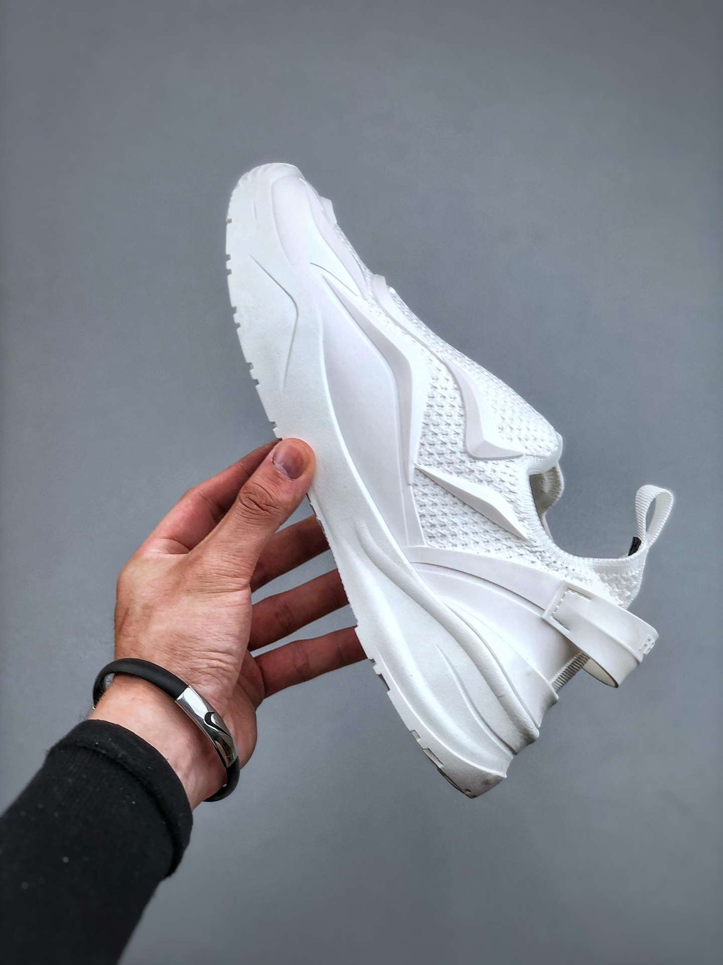 KICKWHO Fendi Flow White Mesh Running Sneakers - Image 2