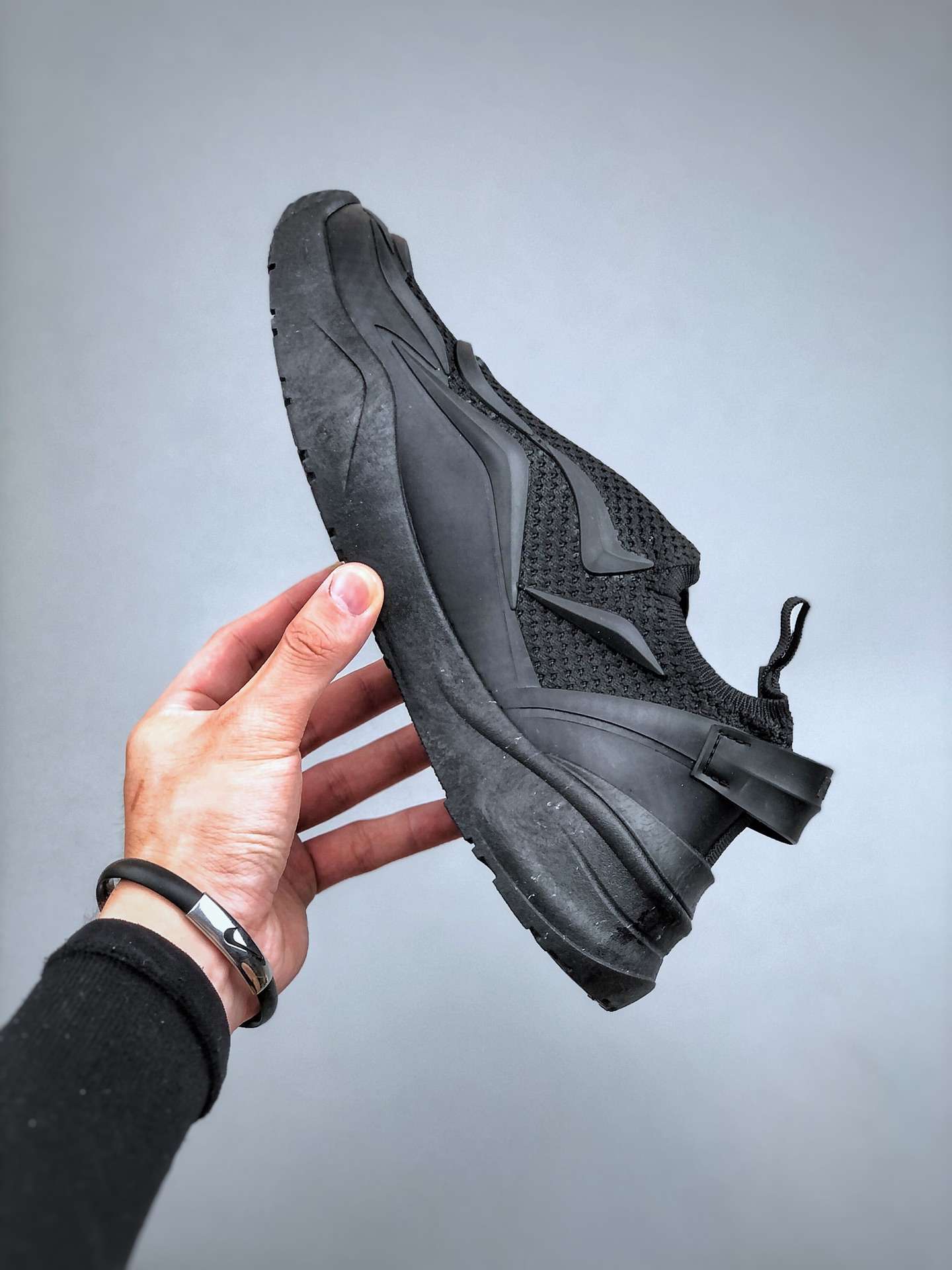 KICKWHO Fendi Flow Black Mesh Running Sneakers - Image 2