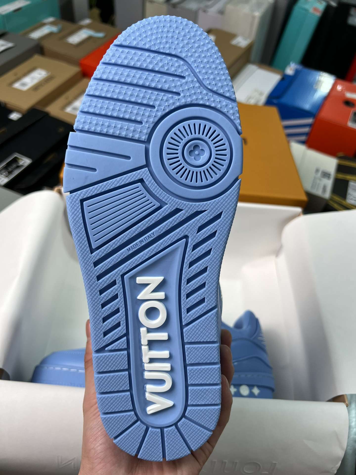 KICKWHO Louis Vuitton 23SS Monogram Trainer Sneaker Blue 1AARFG - Image 5