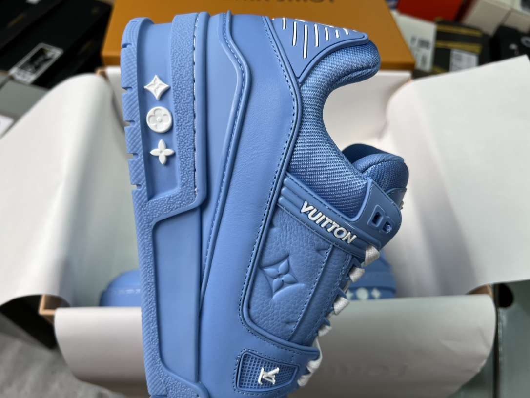KICKWHO Louis Vuitton 23SS Monogram Trainer Sneaker Blue 1AARFG - Image 6