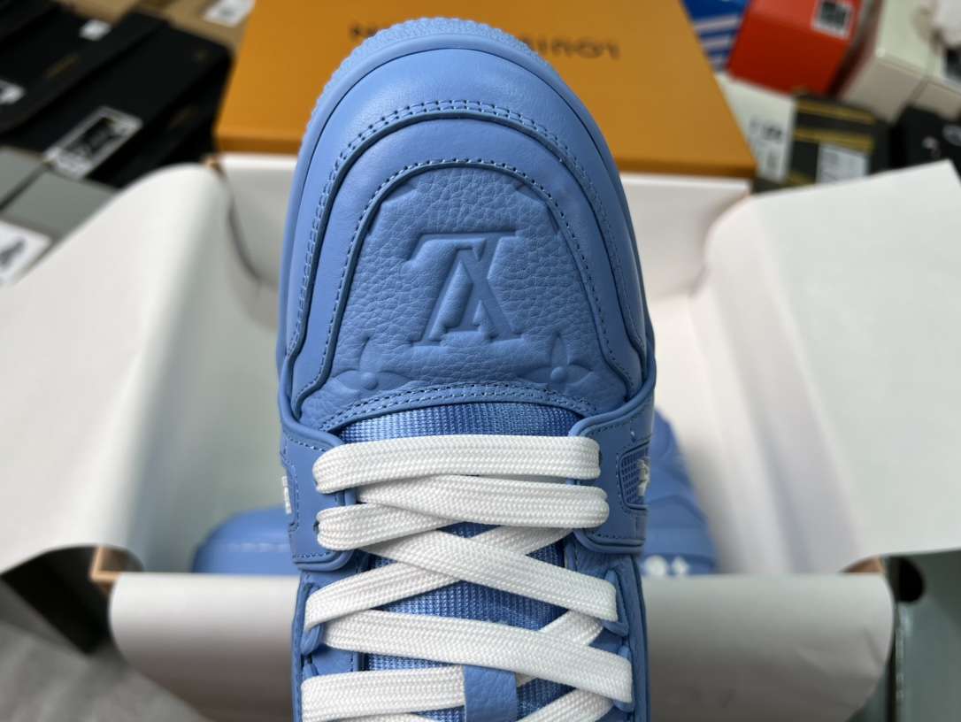 KICKWHO Louis Vuitton 23SS Monogram Trainer Sneaker Blue 1AARFG - Image 8