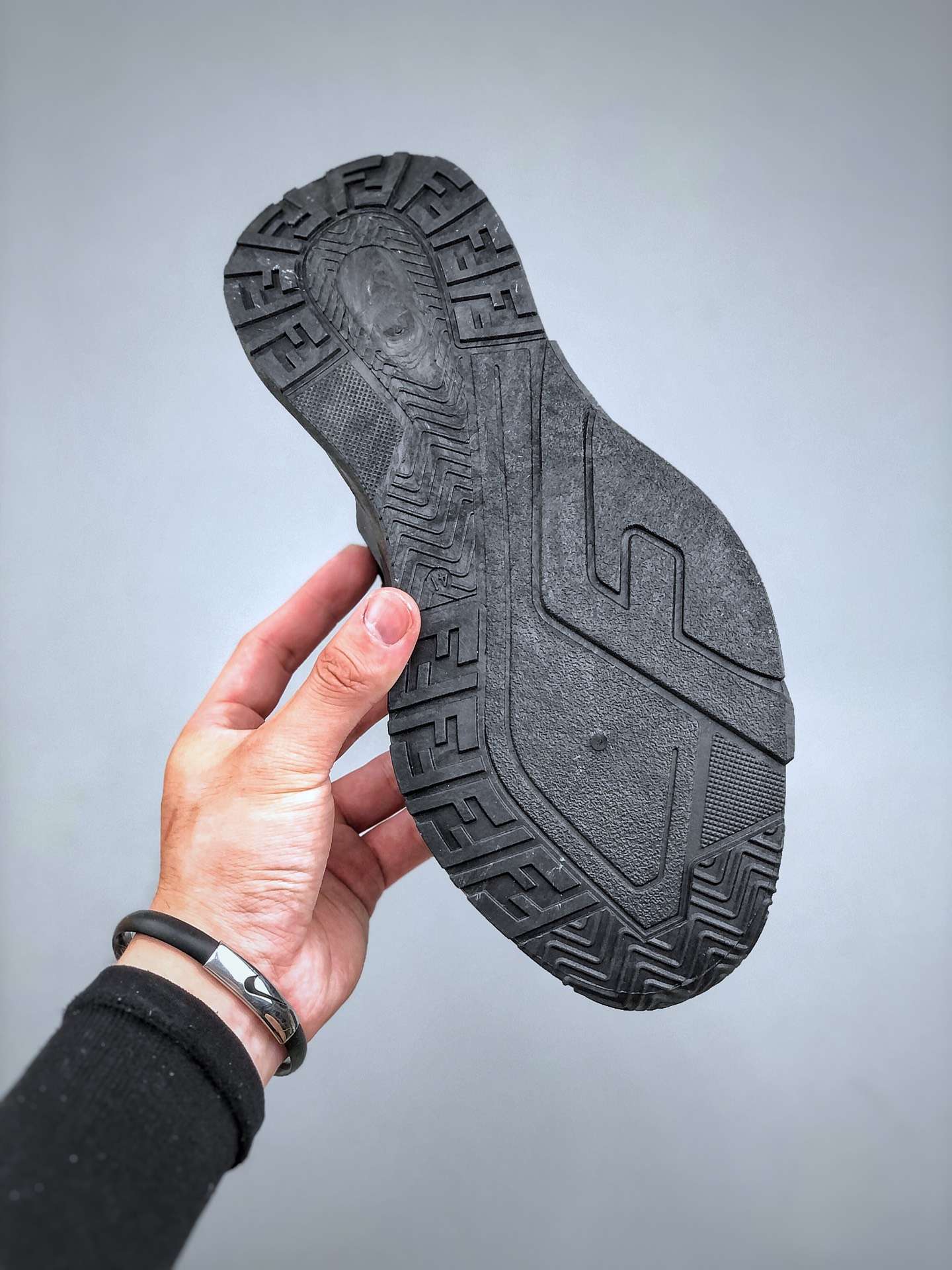 KICKWHO Fendi Flow Black Mesh Running Sneakers - Image 8