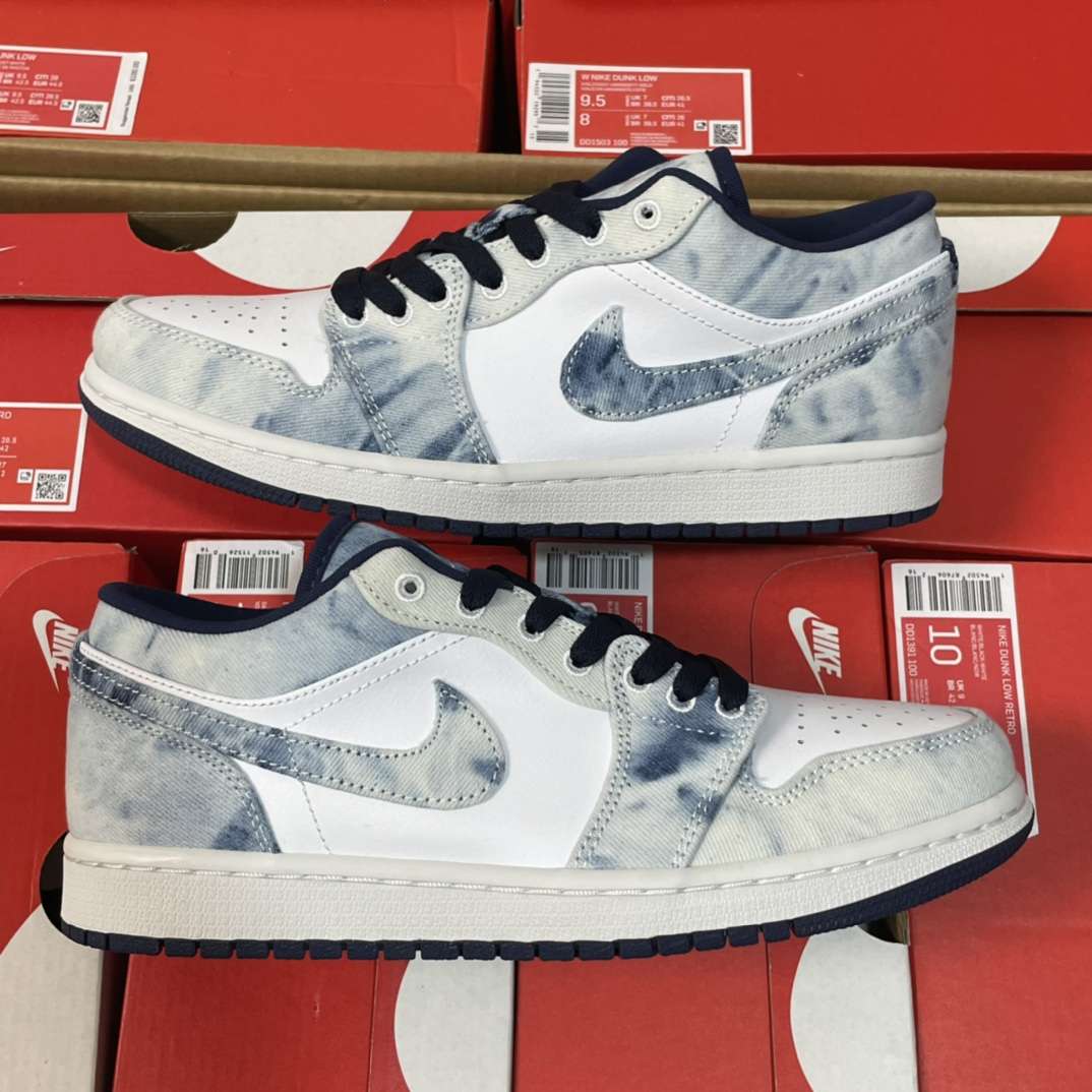 Kickswho Nike Air Jordan 1 Low Washed Denim - Image 8