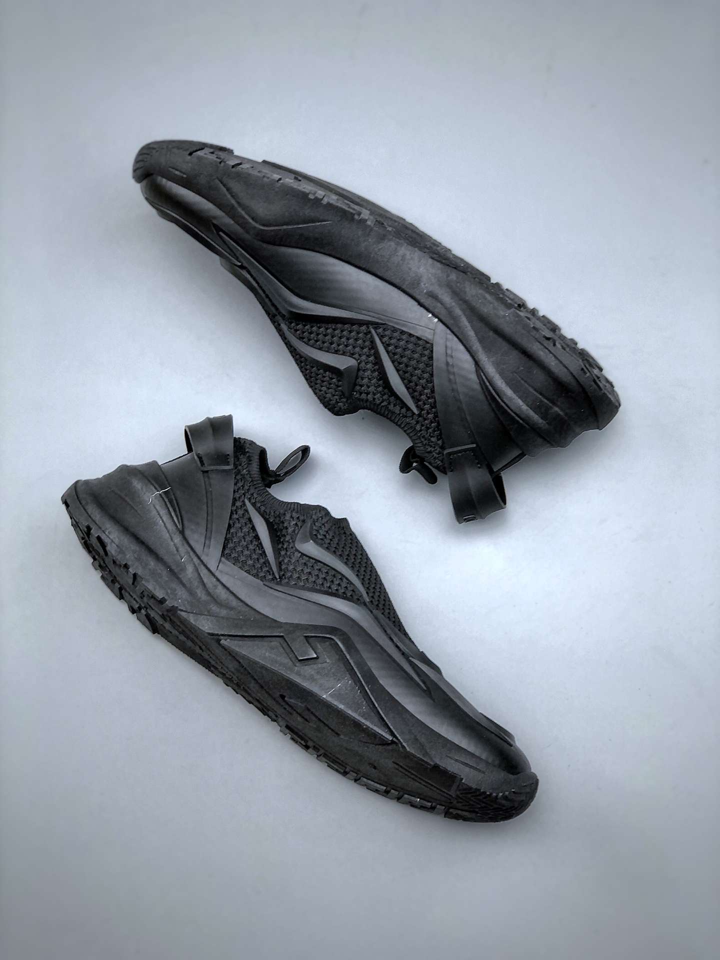 KICKWHO Fendi Flow Black Mesh Running Sneakers - Image 9