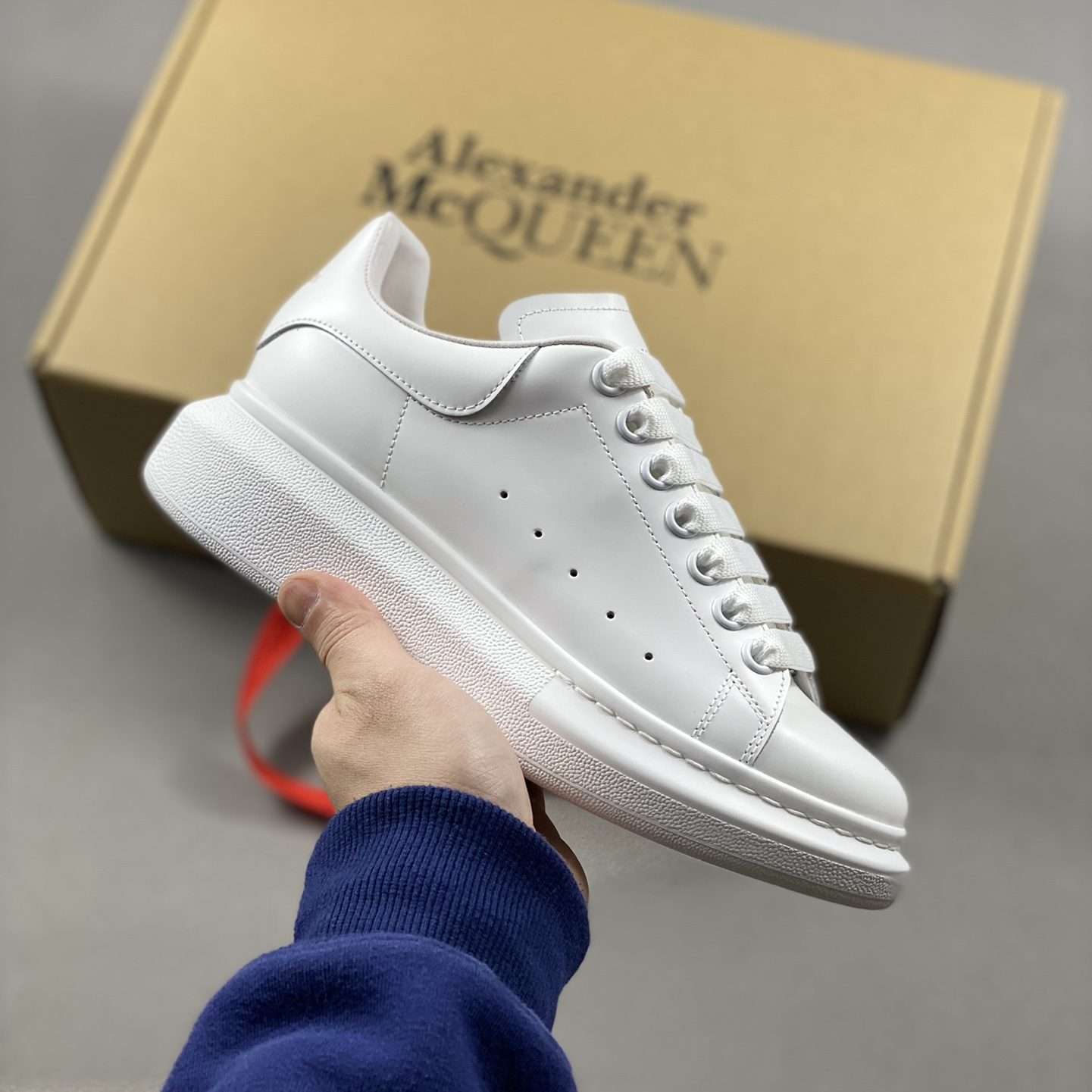 KICKWHO Alexander McQueen Oversized Sneakers White