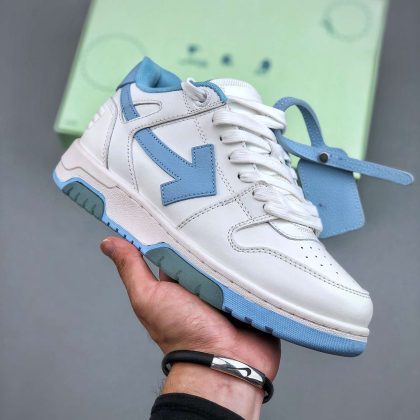 Kickswho Off-White Out Of Office Low-top Sneakers"OOO" Light Blue