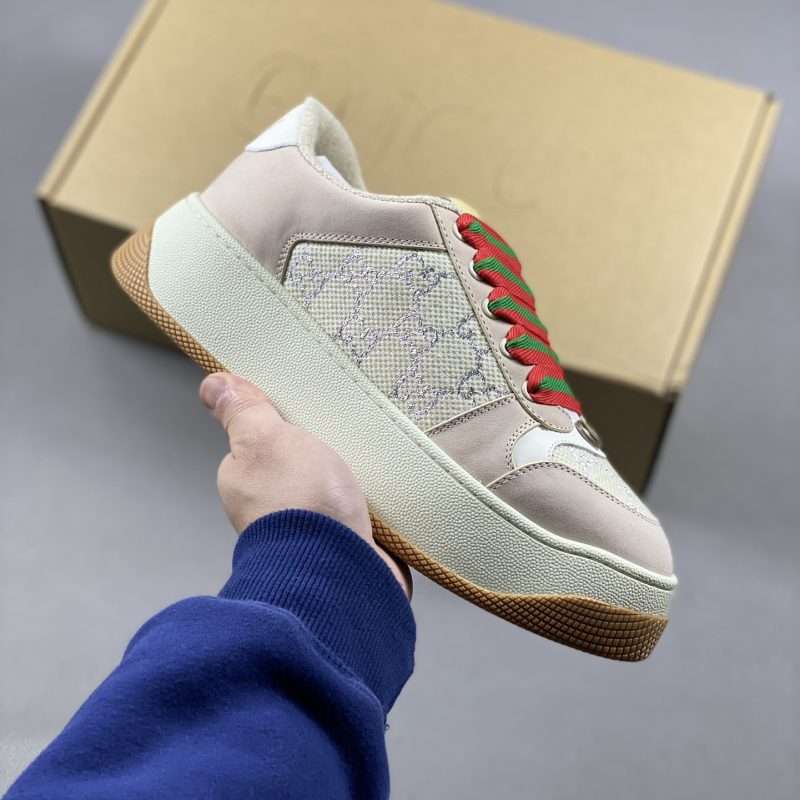 Kickswho Gucci Screener Sneakers Low-Top Women Shoes