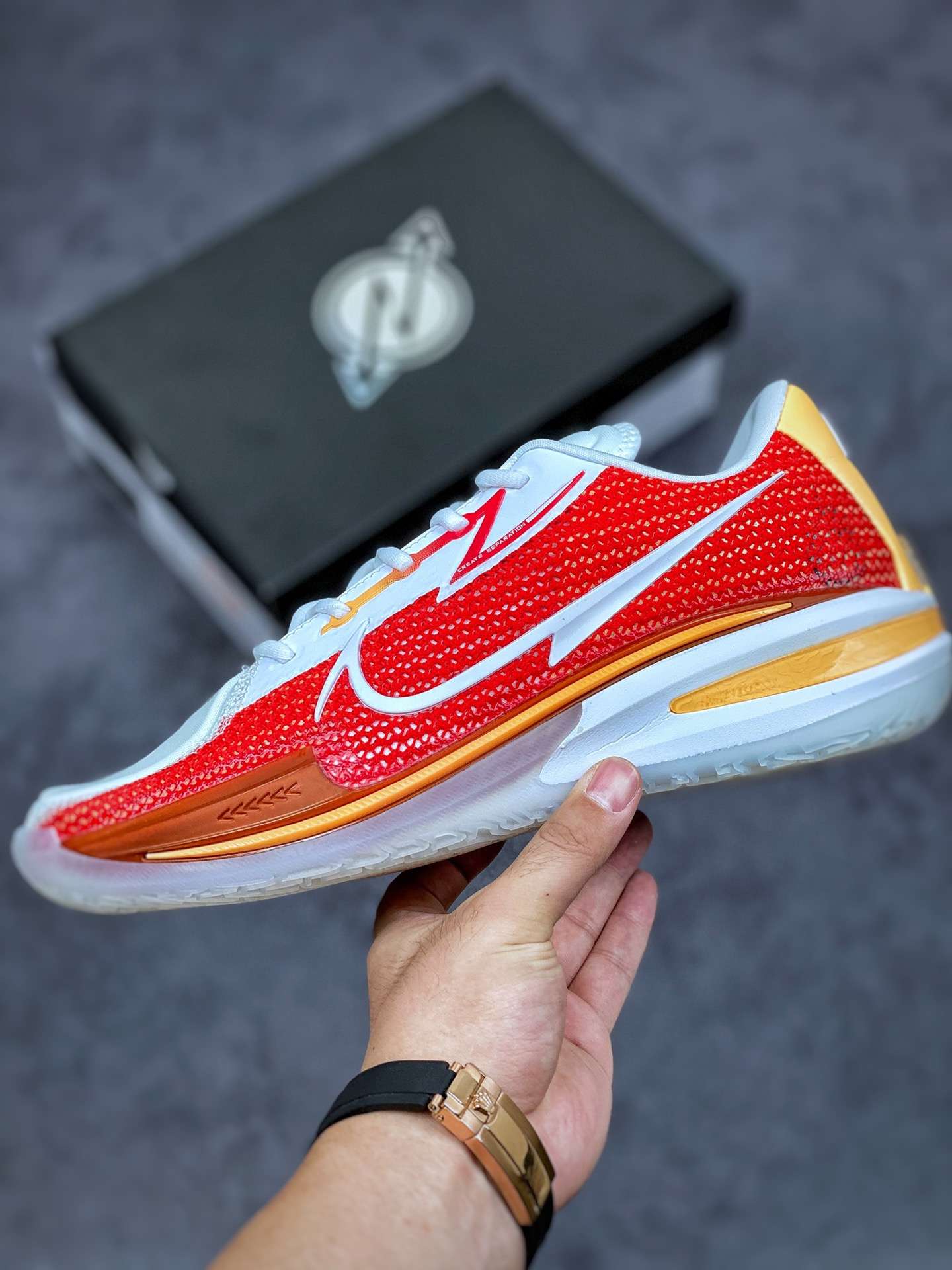 KICKWHO Nike Air Zoom GT Cut University Red White Yellow - Image 2