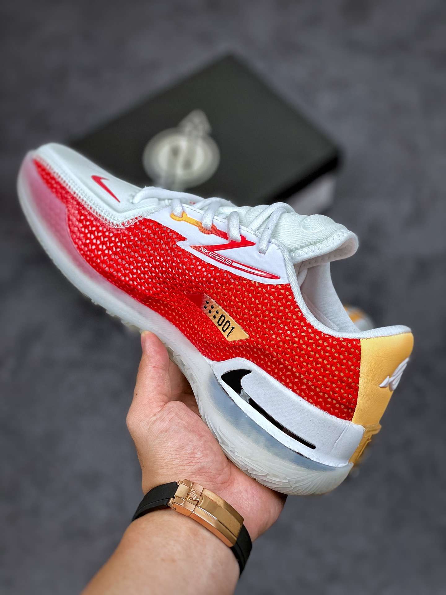 KICKWHO Nike Air Zoom GT Cut University Red White Yellow - Image 3