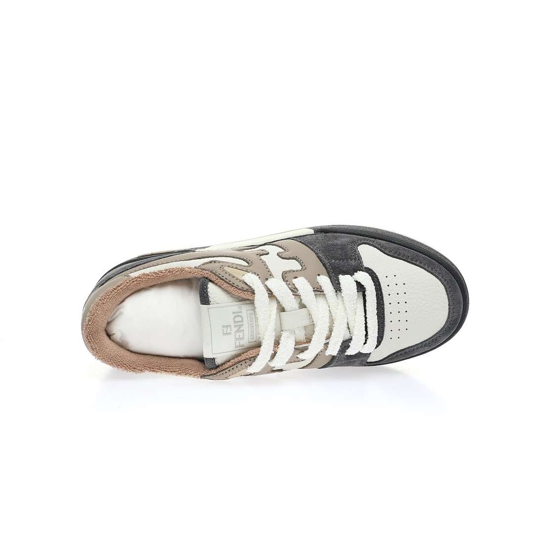 KICKWHO Fendi Match Low Top Grey - Image 4