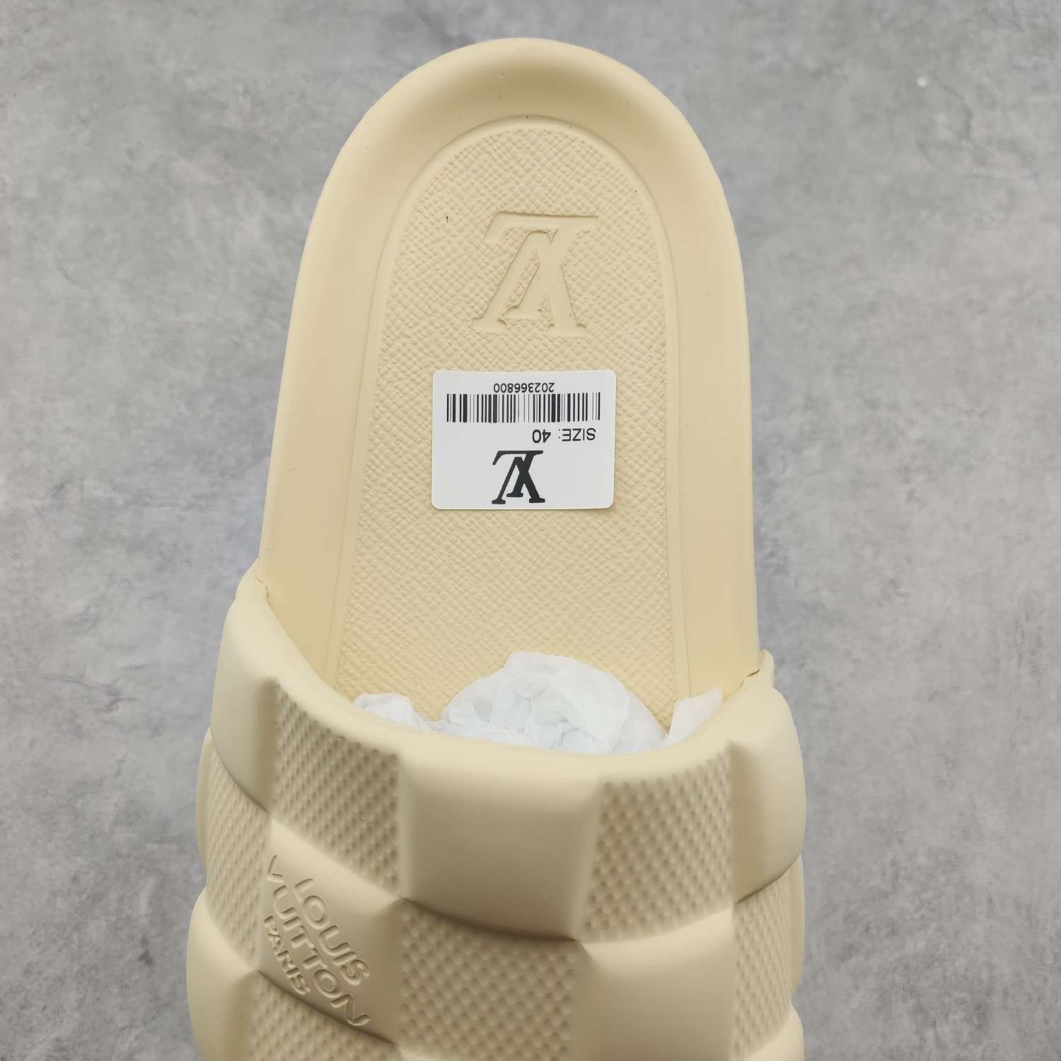 KICKWHO Louis Vuitton 2023 SS Other Plaid Patterns Slide Unisex Beige - Image 4