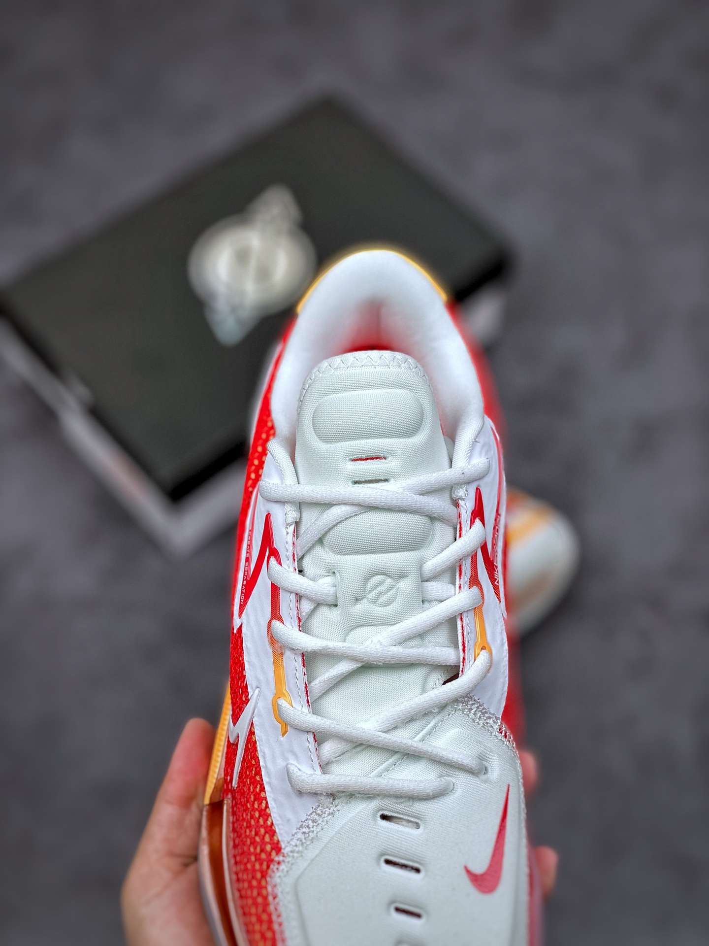 KICKWHO Nike Air Zoom GT Cut University Red White Yellow - Image 4