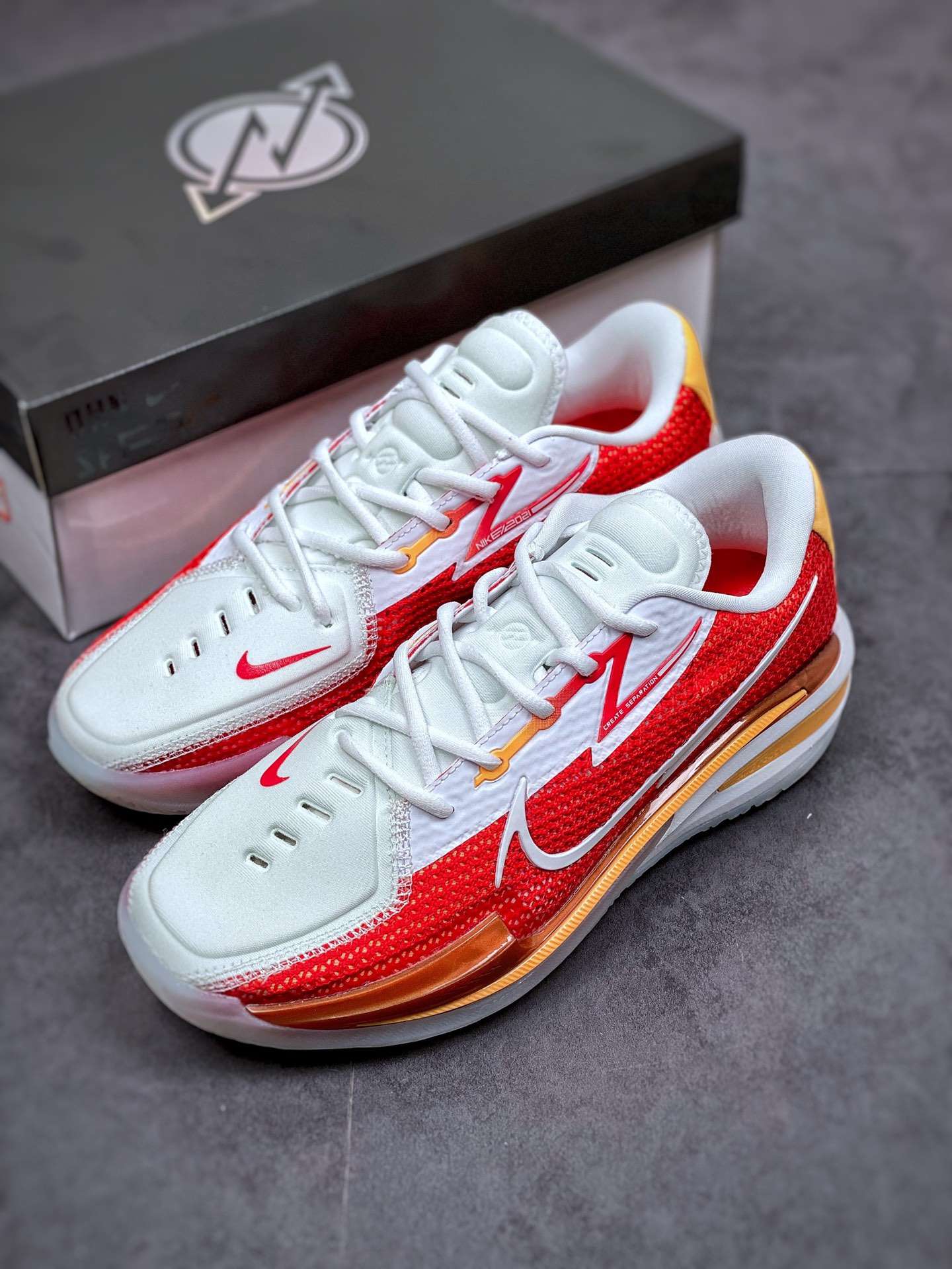 KICKWHO Nike Air Zoom GT Cut University Red White Yellow - Image 5