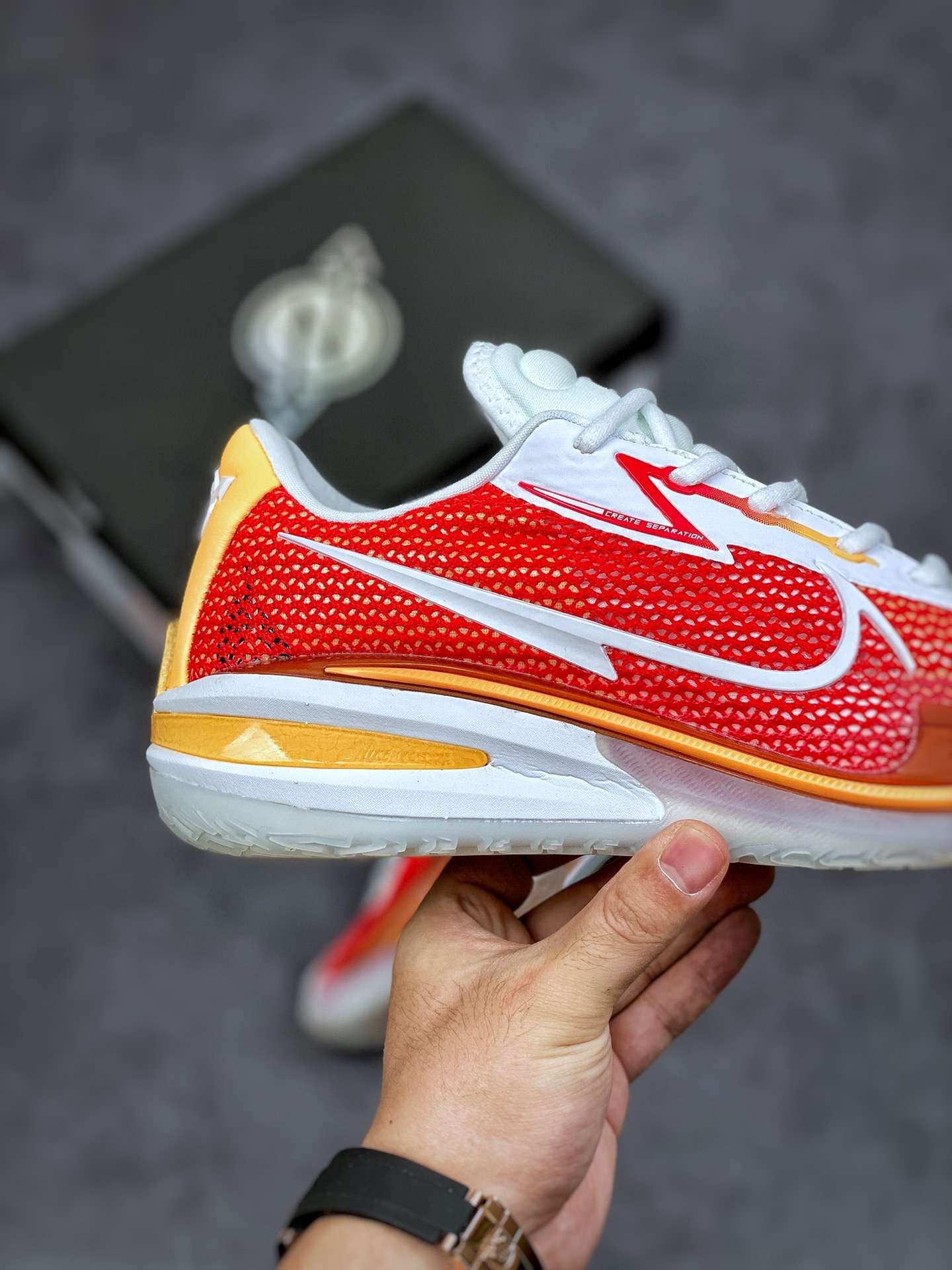 KICKWHO Nike Air Zoom GT Cut University Red White Yellow - Image 8
