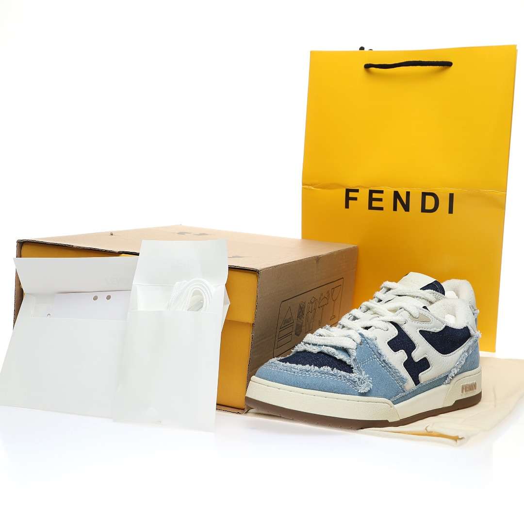 KICKWHO Fendi Match Low Top Blue - Image 9
