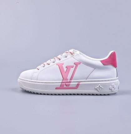 KICKWHO Louis Vuitton Trainer Time Out Sneakers Pink