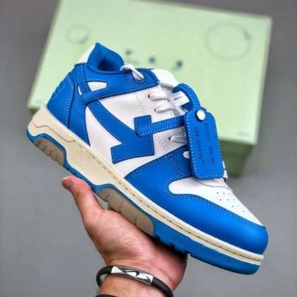 Kickswho Off-White Out Of Office low-top sneakers “OOO” Blue