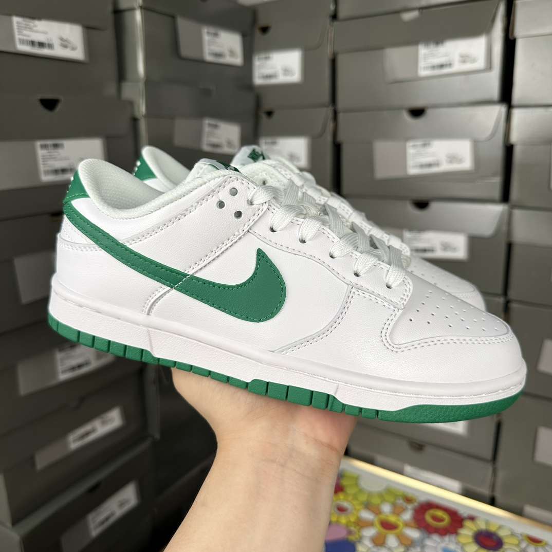 KICKWHO Nike Dunk Low White Green Noise
