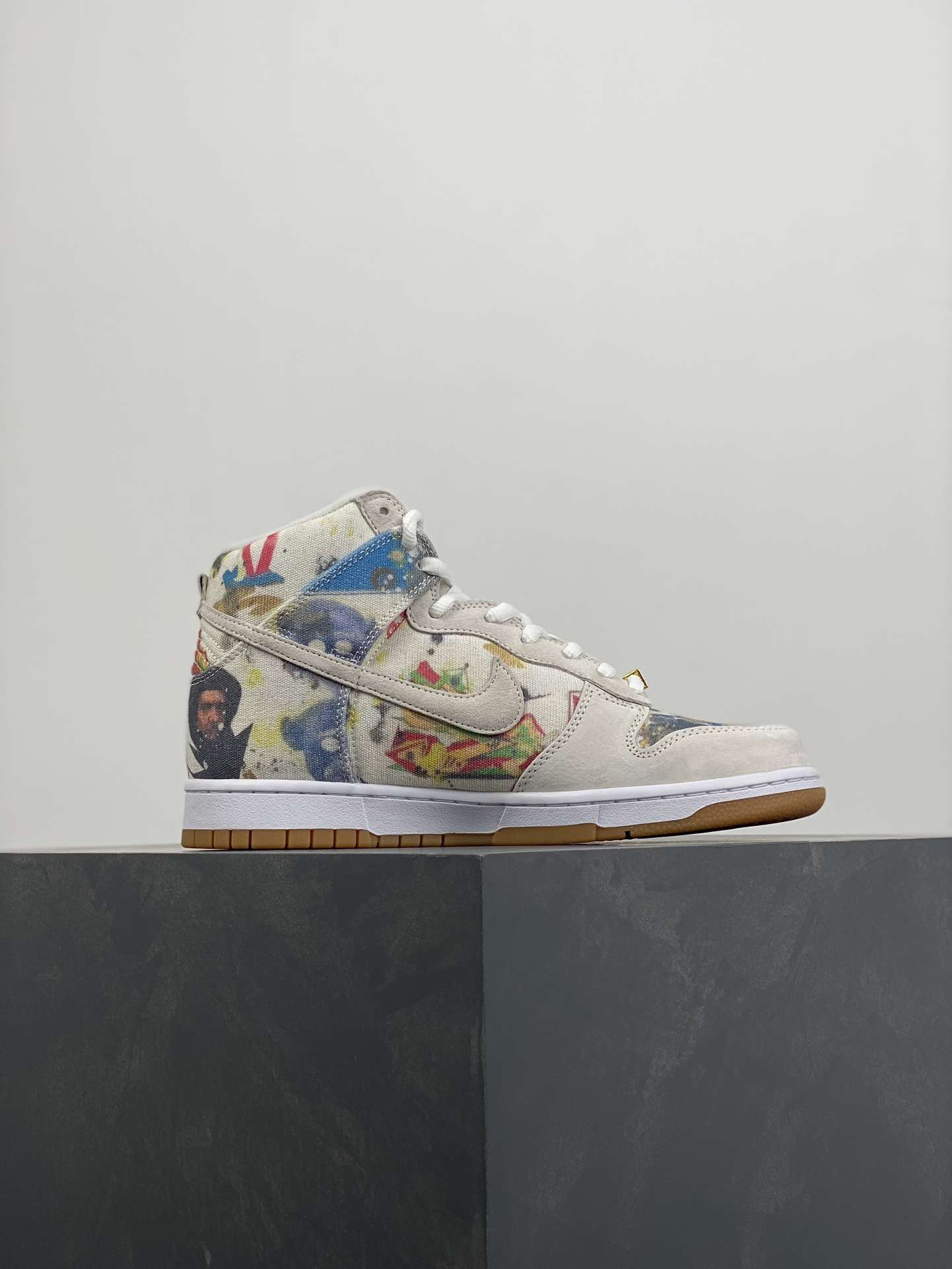 Kickswho Supreme x Nike Dunk SB High " Rammellzee " FD8779-100 - Image 7