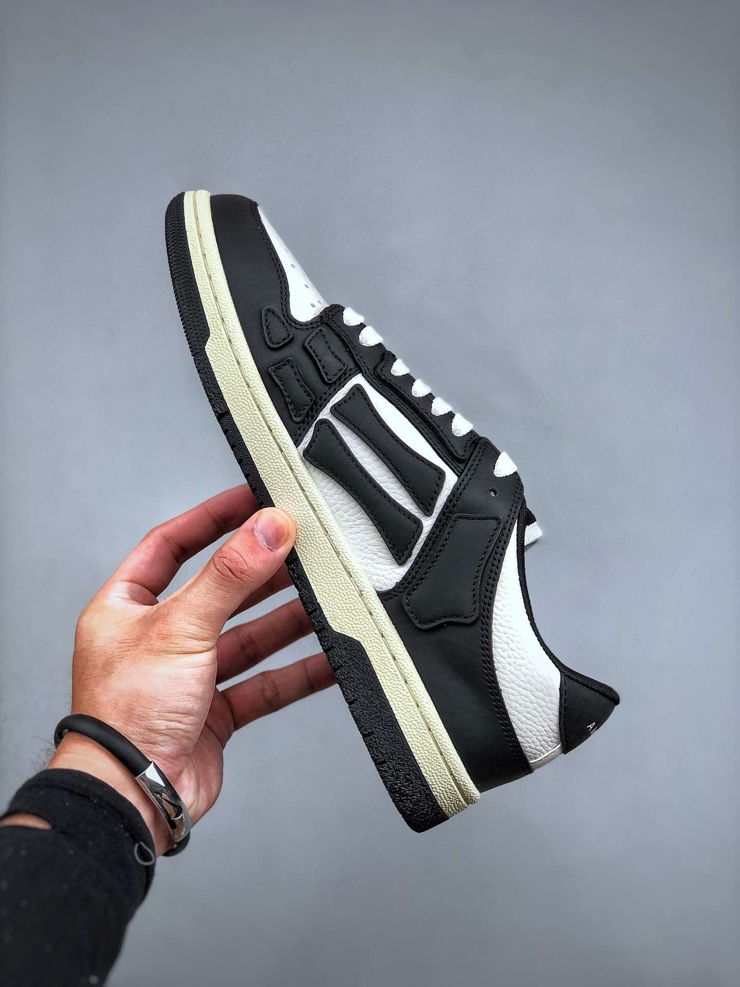 KICKWHO AMIRI Black Low Skel Top Sneaker - Image 2