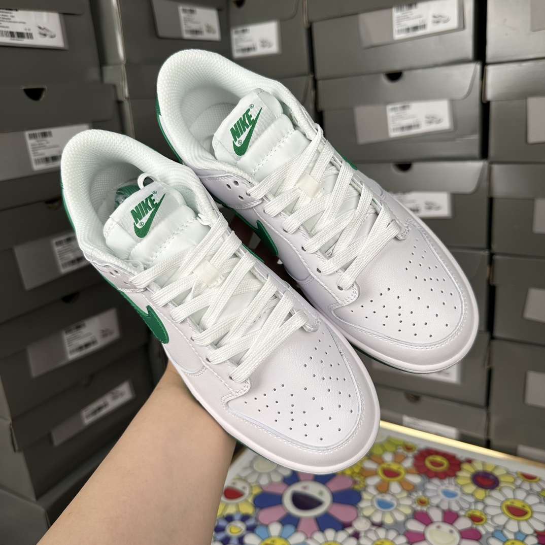 KICKWHO Nike Dunk Low White Green Noise - Image 2