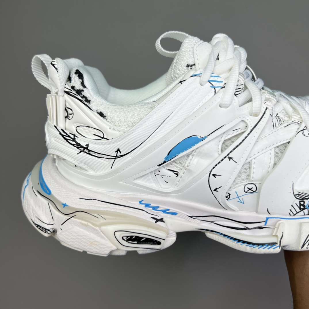 KICKWHO Balenciaga Graffiti Track Sneakers - Image 2