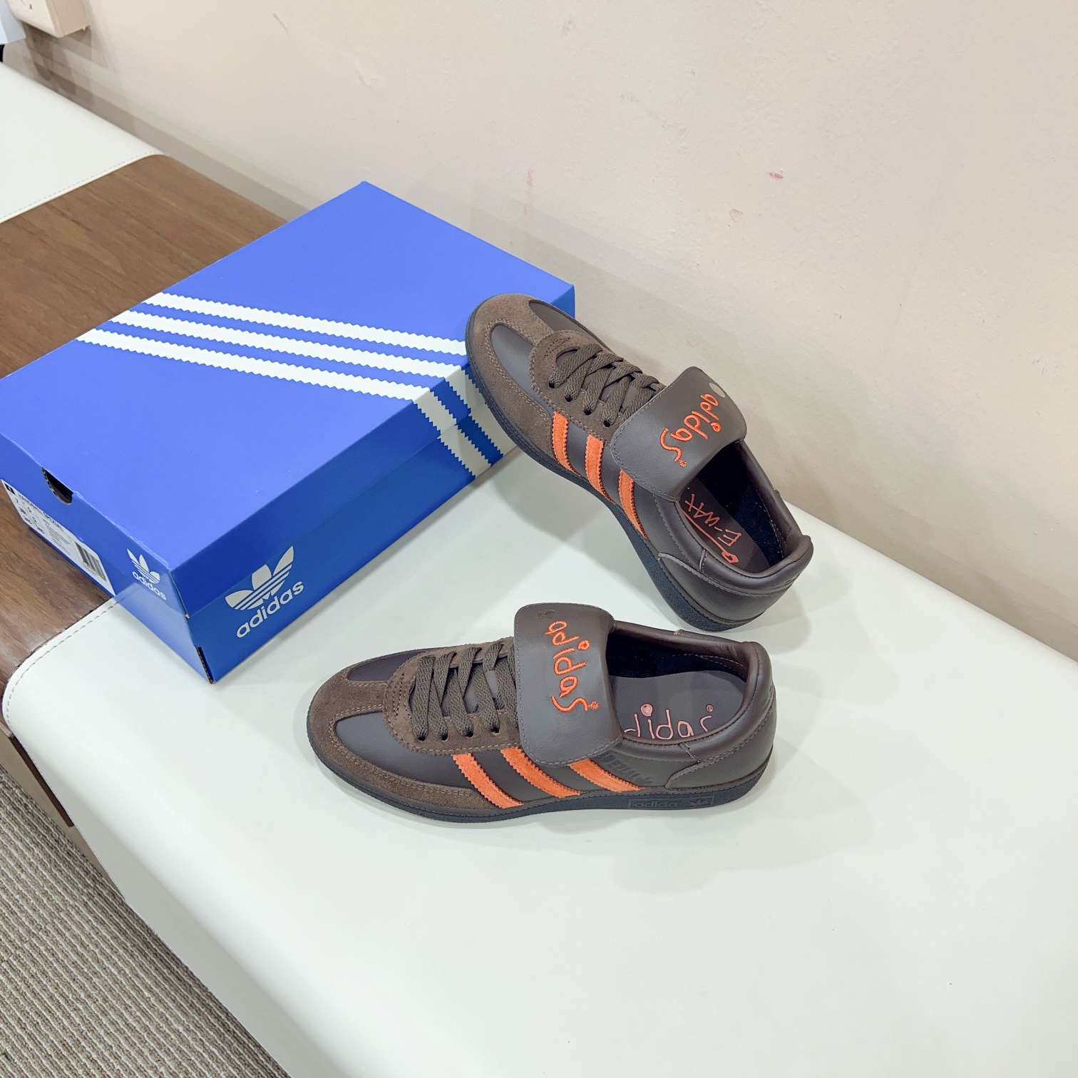 Kickswho Adidas Handball Spezial 'Brown Collegiate Orange' HP6694 - Image 3