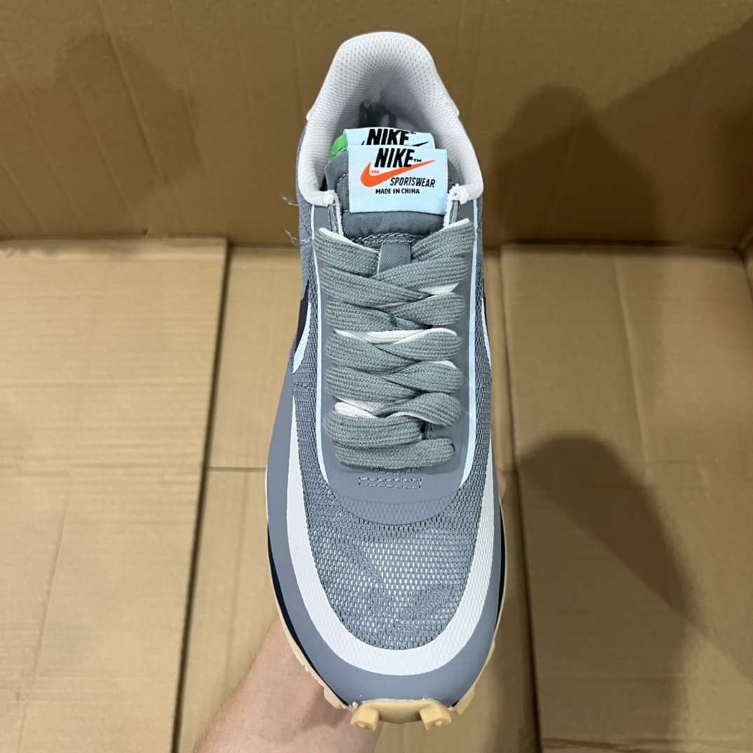 KICKWHO Nike LD Waffle sacai CLOT Kiss of Death 2 Cool Grey DH3114-001 - Image 3