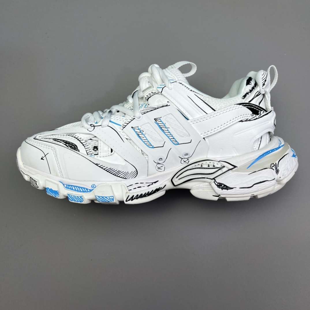 KICKWHO Balenciaga Graffiti Track Sneakers - Image 3