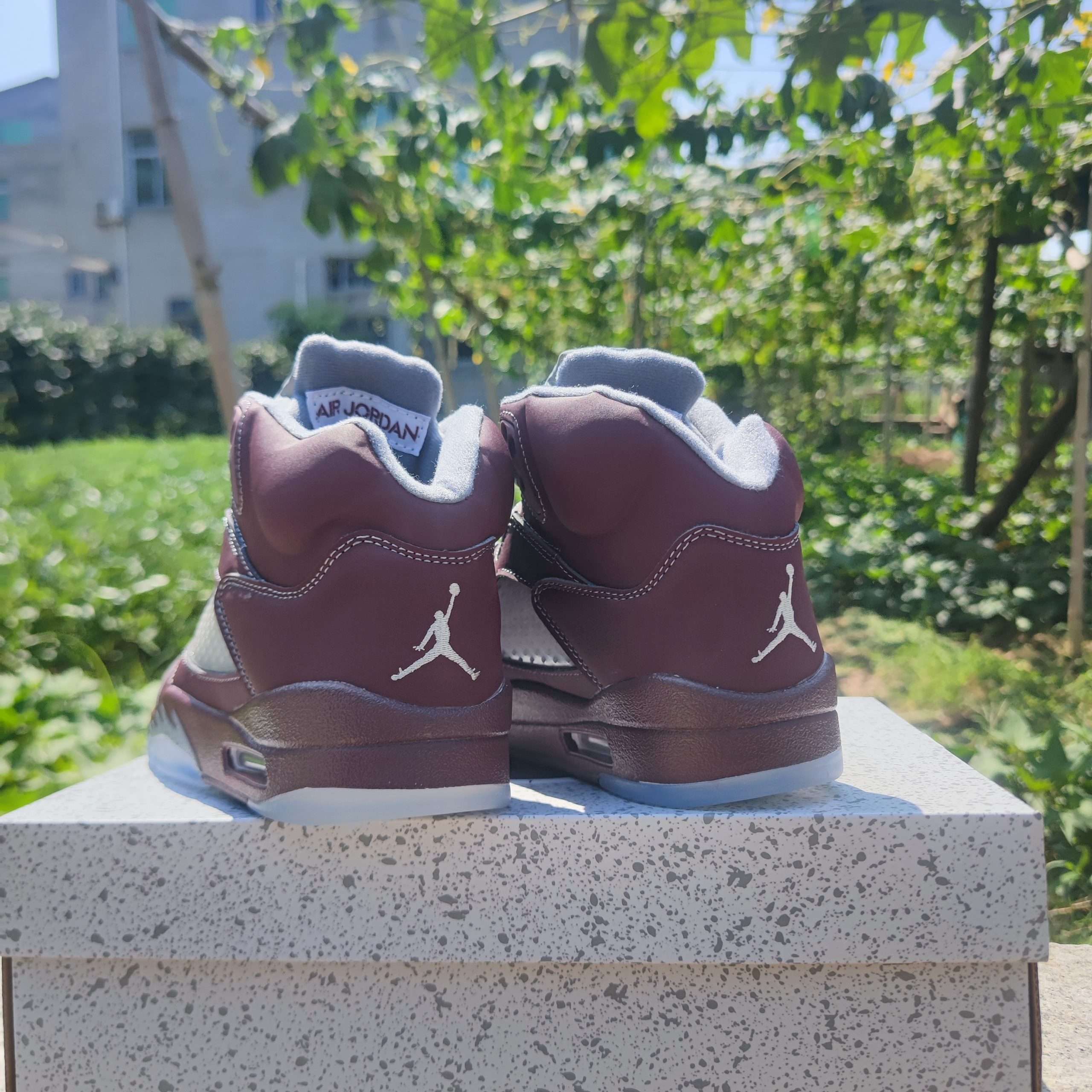 KICKWHO New Air Jordan 5 "Burgundy" 2023 DZ4131-600 - Image 4