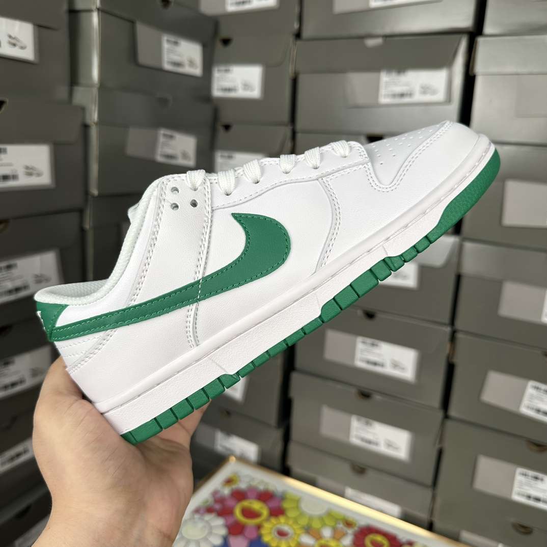 KICKWHO Nike Dunk Low White Green Noise - Image 4
