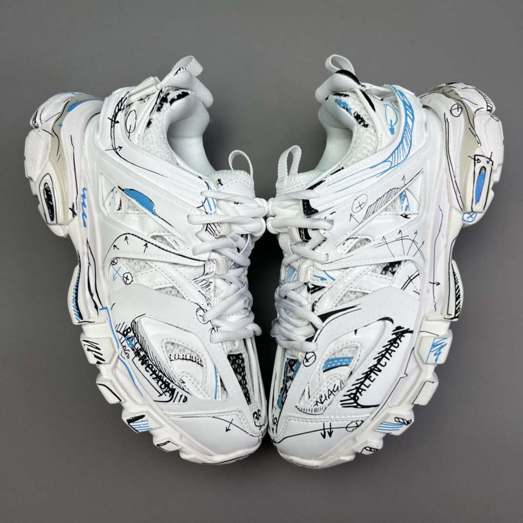 KICKWHO Balenciaga Graffiti Track Sneakers - Image 4