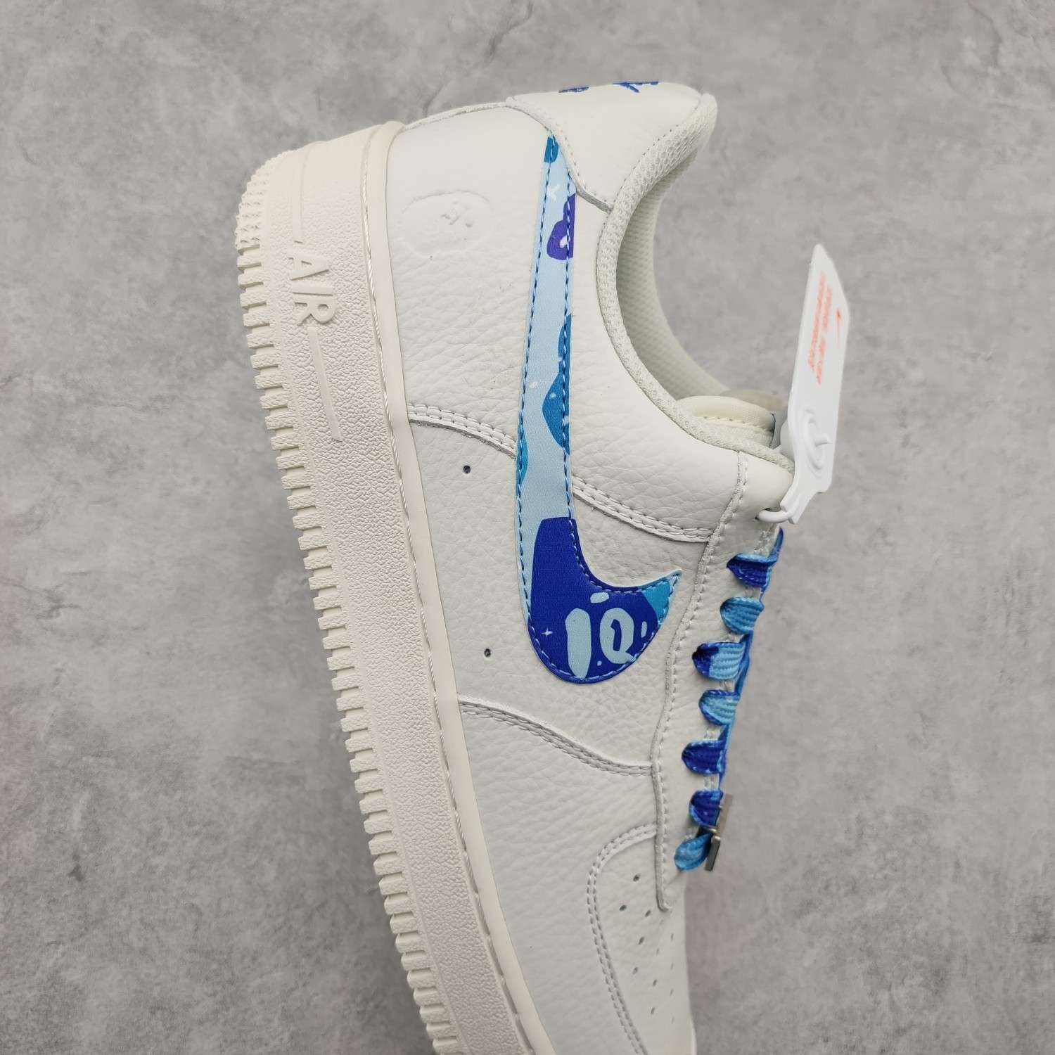 Kickswho Bape x Air Force 1 Custom Blue - Image 5