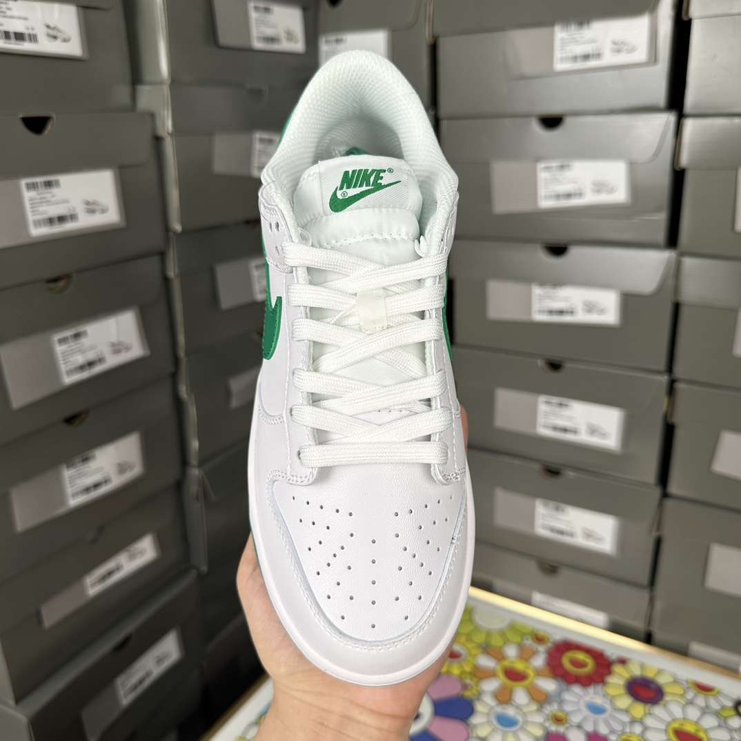 KICKWHO Nike Dunk Low White Green Noise - Image 5