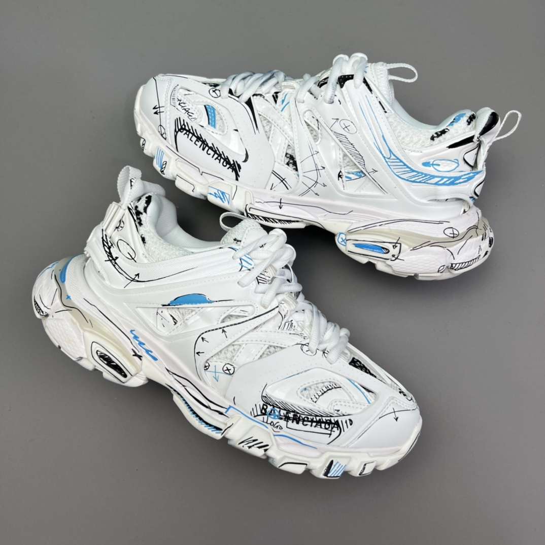 KICKWHO Balenciaga Graffiti Track Sneakers - Image 5