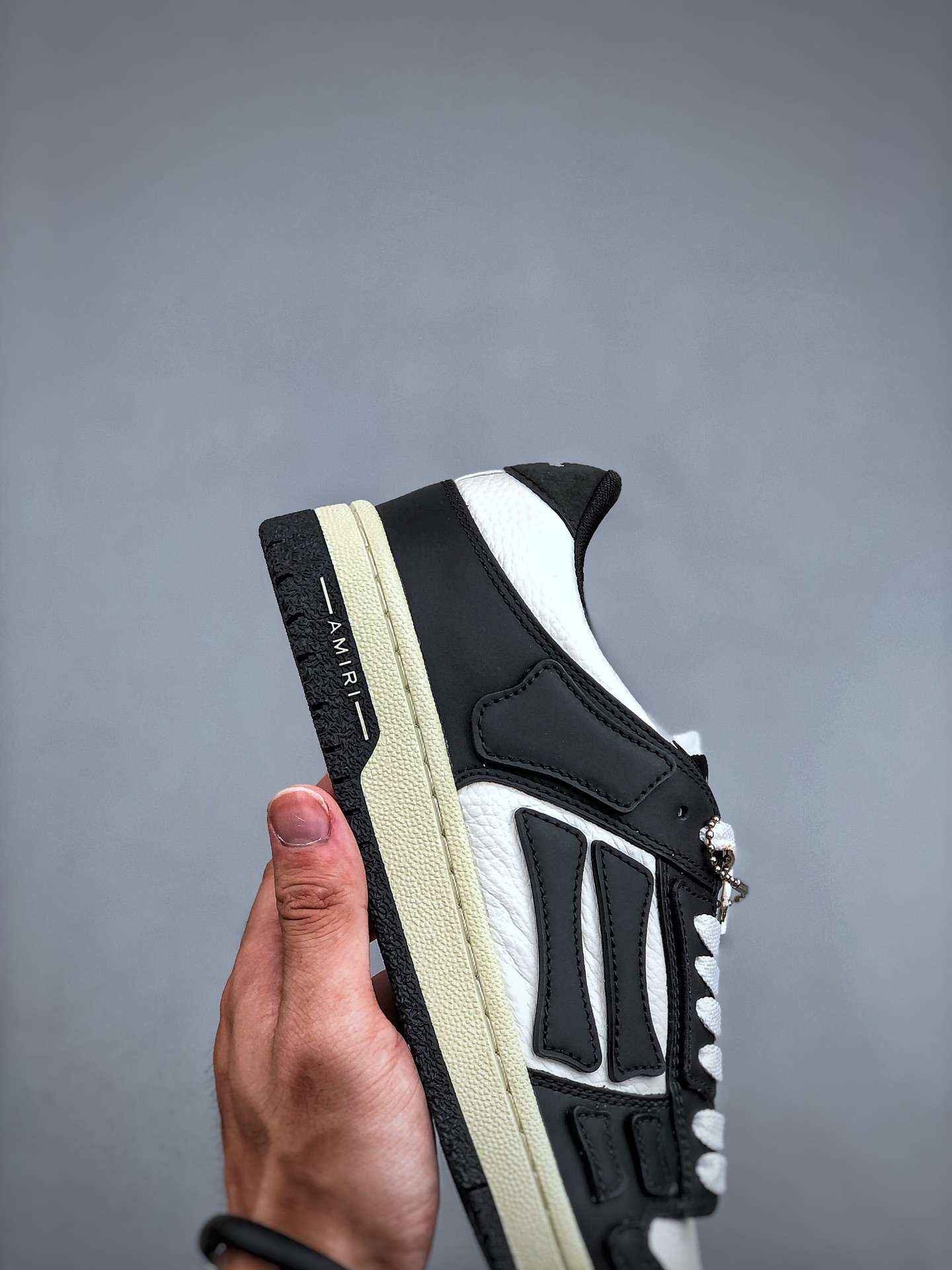 KICKWHO AMIRI Black Low Skel Top Sneaker - Image 6