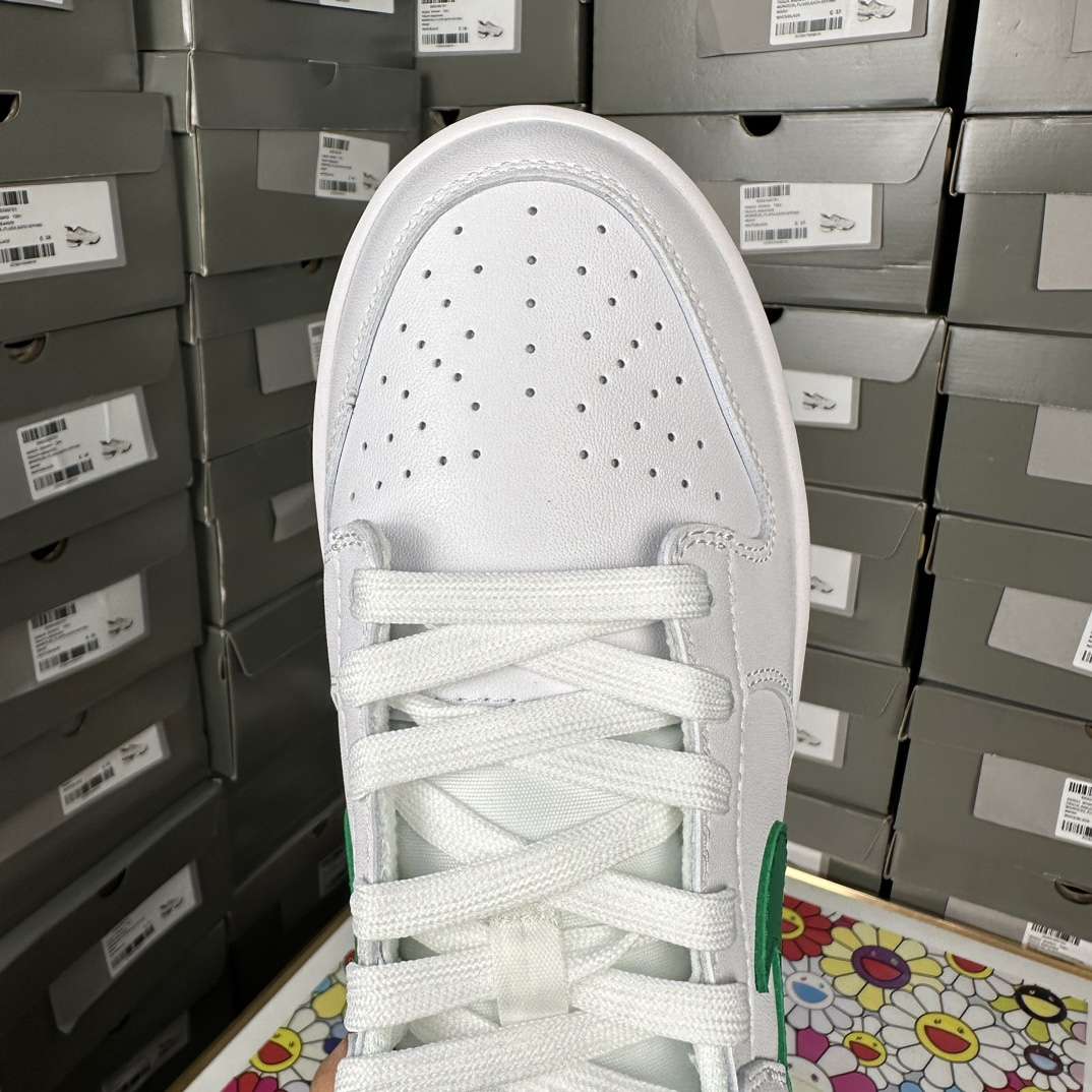 KICKWHO Nike Dunk Low White Green Noise - Image 6