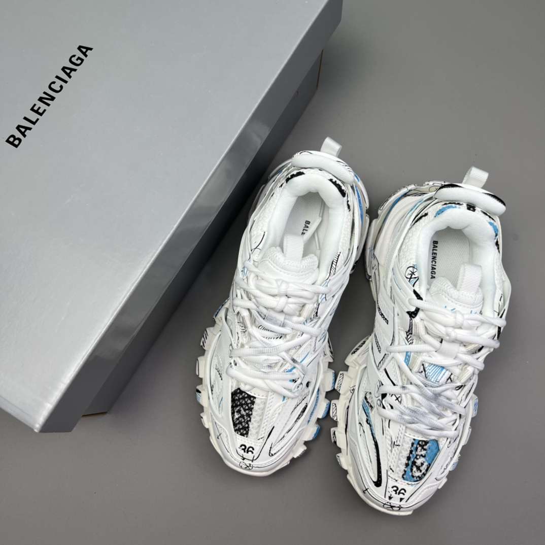 KICKWHO Balenciaga Graffiti Track Sneakers - Image 6
