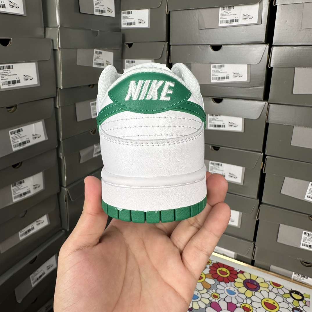 KICKWHO Nike Dunk Low White Green Noise - Image 7